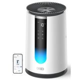 DREO Akıllı Hava Temizleyici 338S, HEPA ve PM2.5 Sensörlü | AHAM Doğrulamalı, Wi-Fi ve Sesli Kontrol, PM2.5 Monitörü, Otomatik, Turbo ve HEPA Uyku Modu, Beyaz