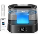 Dreo Akıllı Nemlendiriciler Yatak Odası Için, Üstten Dolumlu 4l Süper Büyük Nemlendirici, 28 Db, 36 Saat Çalışma Süresi, Dokunmatik/uygulama/ses Kontrolü, Iç Mekanlar Için Soğuk Sisli Nemlendiriciler - Ahşap Rengi