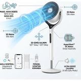 Dreo Turbopoly Wi-Fi Destekli Ultra Sessiz 20DB Gece Modlu Akıllı Vantilatör Sesle ve Telefondan Kontrol