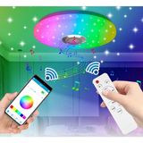 Dress Art D.art And Tech Akıllı Tavan Aydınlatma Rgb LED Lamba Bluetooth Müzik 60W 220V Dekoratif