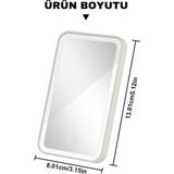 Dress Art D.art And Tech Araç Içi Dokunmatik LED Işıklı 3 Modlu Makyaj Aynası Kısılabilir Şarjlı Pilli Klips Güneşlik