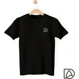 Dress Art -İngiltere'ye ihraç ürün- Wave - Unisex - Baskılı Siyah Tişört- Yüksek kalite - M