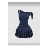 Dressco Jessica - Düşük Kol Volanlı Mini Elbise