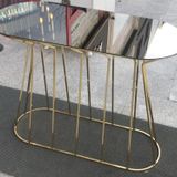 Dresuar 12418 Cadde Model Metal Gold RENK KAPLAMA Temper Cam Ayna El Yapımı