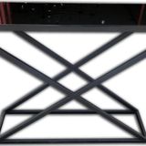 Dresuar 13657 X Model Temper Cam Ayna Metal Nikelaj Ayak Siyah Fırın Statik Boya