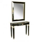 Dresuar 17338 Hayal Çekm Geniş Tabla Gold Cam Ayna Kaplama Ayak Nakış Ayna Elyapı
