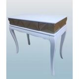 Dresuar Piramit Model 90521 Gold Beyaz Uyum Lükens Kayın Ayak El Yapım