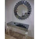 Dresuar St 90625 Güneş Model Parlak Füme Cam Ayna Kaplı Kayın Tombul Ayak Beyaz