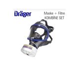 Dräger 6300 Tam Yüz Gaz Maskesi Abek Filtre