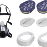 Dräger Drager Yarım Yüz Maskesi + Abek Filtre + Ffp2Filtre + Ped Kapağı