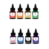 DRGUSTO Su Bazlı Likit Sıvı Gıda Boyası 25 GR 8'Lİ SET KIRMIZI, SARI, TURUNCU, YEŞİL, PEMBE, MAVİ, SİYAH,MOR