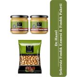 Drhazel Şekersiz Fındık Ezmesi ve Kavrulmuş Fındık Paketi - 200 gr