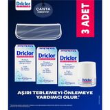 Driclor Aşırı Terleme Önleyici Roll-On Antiperspirant 20 ml X3 Hediye Çanta ile Kullanıma Uygun