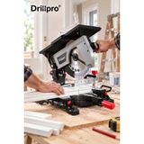 Drillpro Tam Profesyonel Gönye Kesme Kafa Kesme Testere Makinesi 2000W 305MM