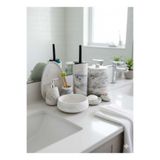 Dripconcrete Mermer Desen Beton Banyo Seti,Tuvalet WC,Çöp Kovası,Katı,Sıvı Sabunluk,Tepsi,Dekorasyon,Aksesu