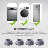 Dripon Beyaz Eşya Altlığı Ayağı-Çamaşır,bulaşık Makinası Buzdolabı Yükseltici-Titreşim Önleyici Ayak - 4 ADET BEYAZ EŞYA ALTLIĞI- TİTREŞİM ÖNLEYİCİ