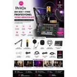 DRİTON BM-800 + F998 SES KARTI PODCAST TİKTOK YOUTUBE YAYINCI CONDENSER MİKROFON VE SES KART SET