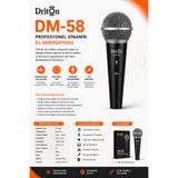 DRİTON DM-58 KABLOLU DİNAMİK EL MİKROFON
