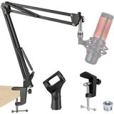 Driton DS-02 Profesyonel Kondenser Masa Tipi Mikrofon Standı Siyah Renkli Ayarlanabilir Tasarım