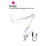 DRİTON Ds-11 Işıklı Rgb Siyah Yayıncı Oyuncu Podcast Masa Mikrofon Standı