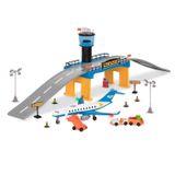 Driven by Battat Airport Playset Mini taklit – Oyuncak uçak oyunu ve aksesuarları – 3 yaş + – Havaalanı seti (32 parça) (Branford Ltd. WH1229Z)