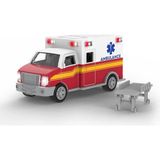 Driven By Battat Işıklar ve Sesler ile 7 Inç Ambulans Oyuncak, Erkekler ve Kızlar Için Kurtarm