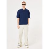 DRIVEN ZIP POLO Lacivert Erkek Polo T-Shirt