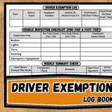 Driver Exemption Log Book: A Comprehensive Logbook for Professional Drivers to Track Exempt Status, Duty Hours, Inspection Checklist, and Compliance , ... Daily Record-Keeping Short-Haul Operations.