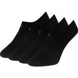 Drl Socks Drlsocks Bambu Sneakers Çorap (Kadın & Erkek, 4'Lü Set – Dikişsiz, Görünmez, Antibakteriyel) - 39 - 42 - Siyah