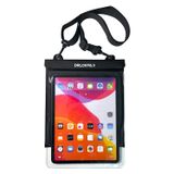DRLOKPAK Ipad Pro Air13 inç Galaxy Tab S8+/S9+12.5 inç Surface Pro X/9/8/7/6 için Yüzer Su Geçirmez Tablet Kılıfı Tablet ve eOkuyucu için 13 inç'e kadar (Siyah)