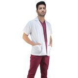 DrMia Doktor Önlüğü İş Ceketi Kısa Kollu Erkek Model Beyaz