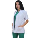 DrMia Doktor Önlüğü İş ceketi Kısa Kollu Kadın Beyaz Renk