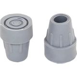 Drmix Plastik Baston Lastiği Kanedyen Koltuk Değneği Asa Lastiği 19 mm (4 Adet Gri)