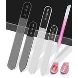 DRMODE Cam tırnak törpüsü tamponu - 5 adet cam tampon nano tırnak parlatıcı kiti cam manikür itici tırnak bakımı, erkekler kadınlar için hediyeler doğal akrilik tırnaklar için güvenlik tırnak dosyaları tırnak törpüsü manikür aracı