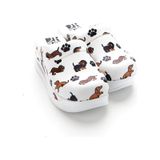 Drmoon Köpek Desenli Airmax Taban Hakiki Deri Sabo Kadın Terlik Beyaz