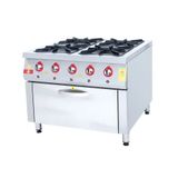 DRN DRNKU-1010 4'lü 4 Ocak 1 Fırın 100x104x85 cm Gazlı Kuzine