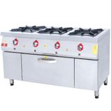 DRN DRNKU 1560 3'lü 150x64x85 cm Gazlı Kuzine 3 Ocak 1 Fırın