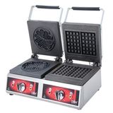 DRN Kare+Yonca 2'li Waffle Makinesi Elektrikli DRNWKY-2