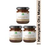 DRNATURAL 3 Adet Karnıyarık Otu Tozu Macunu Bitki Karışımlı Macun (Psyllium) 240 Gr