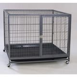 Drnds Dayang Köpek Kafesi Galveniz TEKER.110X70X90 - Siyah