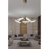 Dron Modern 4 Kol Tek Top Sarkıt Power LED Avize - 2 - Gold