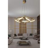 Dron Modern 4 Kol Tek Top Sarkıt Power LED Avize - Krom - 1