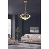 Dron Tek Top 2 Modern Sarkıt LED Avize - Gold - 1