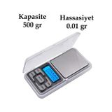 Drop Depom Dijital Hassas Elektronik Kuyumcu Cep Terazisi Tartı 500 gr / 0.1 gr (4172)
