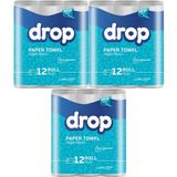 Drop Kağıt Havlu Çift Katlı 36 Lı Paket (3pk*12) - Beyaz