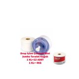 Drop Small Içten Çekmeli Jumbo Tuvalet Kağıdı 12 Li 4 Kg %100 Seluloz