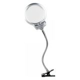 Drop Tedarik 2.5X130 mm 5X24 mm LED Aydınlatmalı Büyüteç,masa Üstü Metal Hortum MANDALLIMG15124C