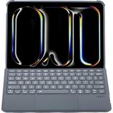 Drop Tedarik Apple T5510D Ipad Pro 13 (2024) Kılıf Palermo Ledli Klavyeli Standlı Tablet Kılıfı - Siyah