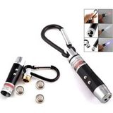 Drop Tedarik El Feneri Anahtarlık Işıklı Anahtarlık 3 Fonksyonlu Lazer LED Fener