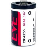 Drop Tedarik Eve ER14250 1/2AA Size 3.6V 1200 Mah Şarjsız Li-Socl2 Lithium Pil